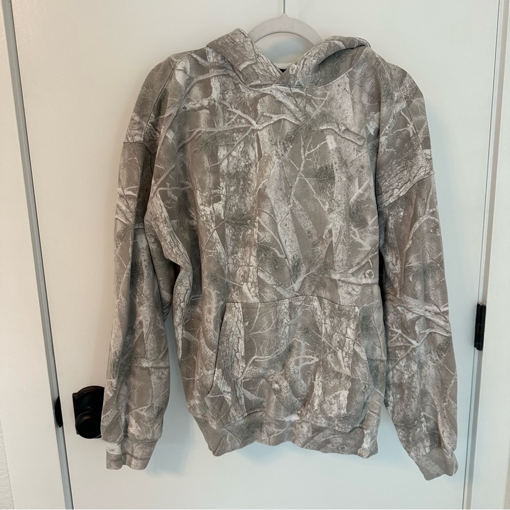Abercrombie & Fitch Camo Hoodie | Size L | Gray Camo
